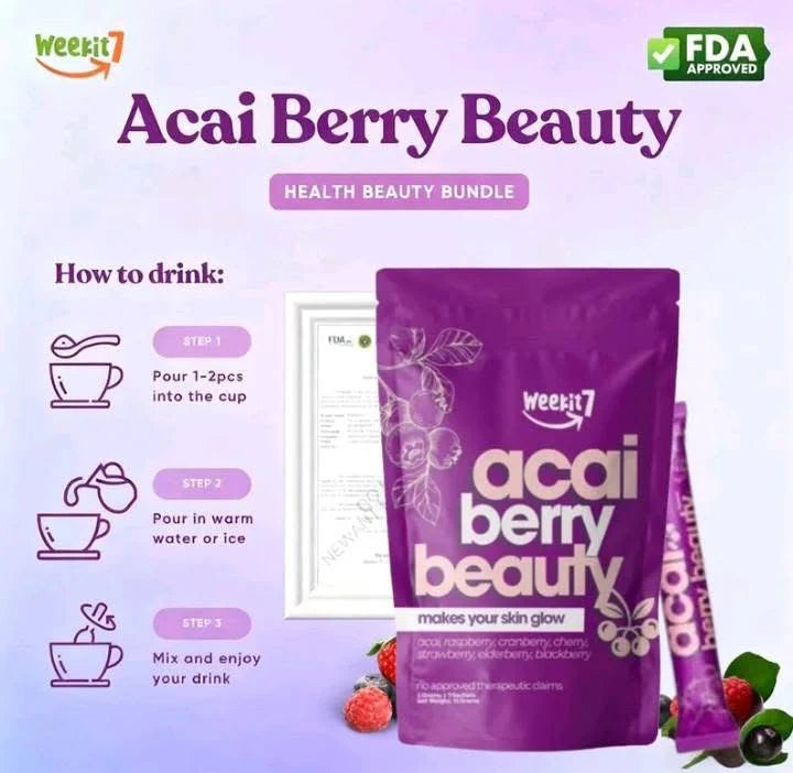 Weekit7 Açaí Berry Beauty -7 sachets x 35grams