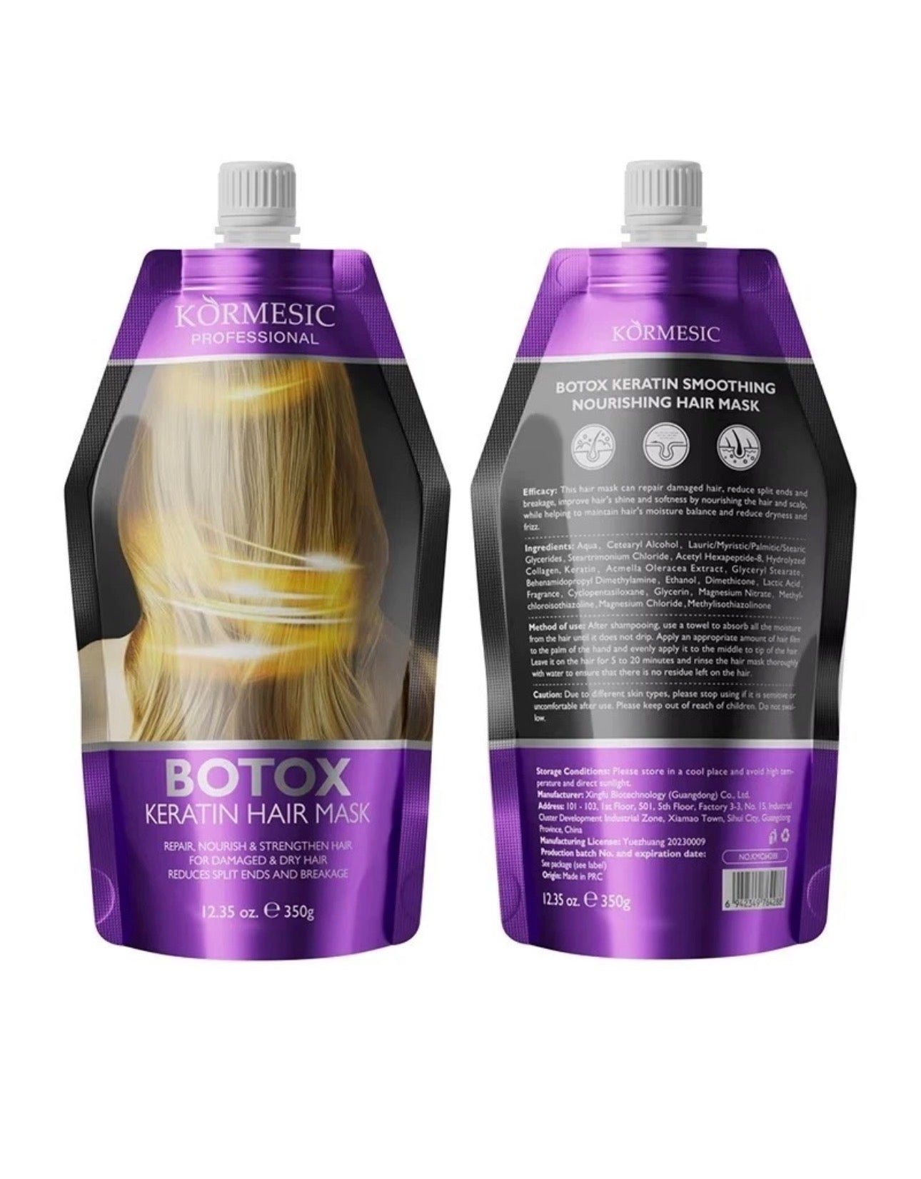 トリートメント kormesic botox keratin set Kormesic Botox Keratin Hair Mask 350ml – ROSYSKIN ESSENTIALS LLC