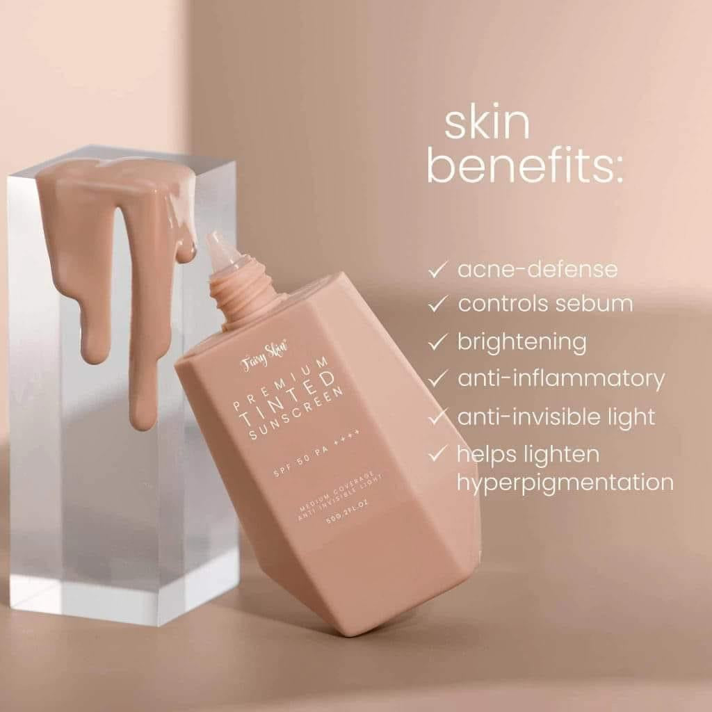 FairySkin -Premium Tinted Sunscreen SPF50 PA++++ 50ML