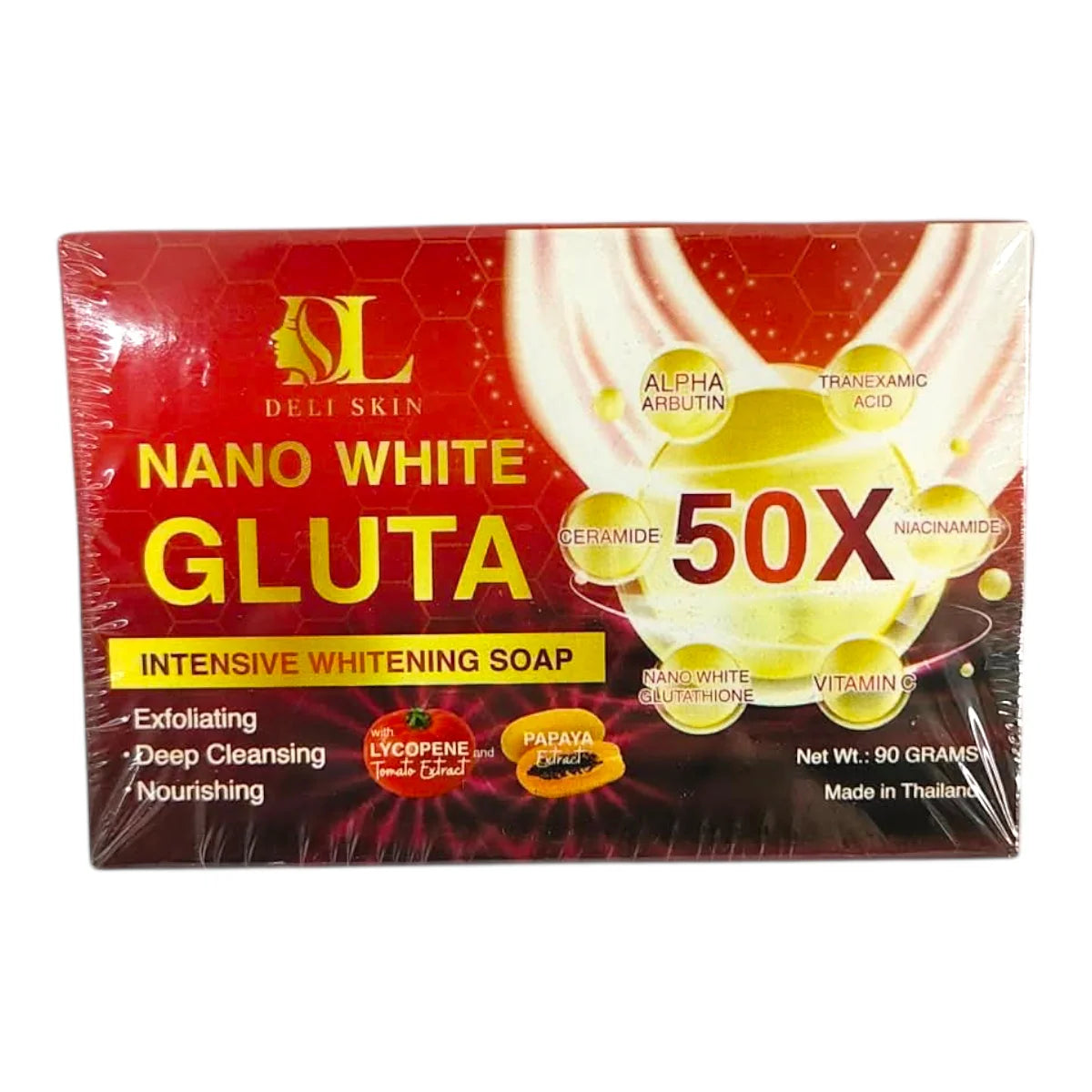 Deli Skin Nano GLUTA soap - intensive whitening & deep Cleansing (50x) - 90g