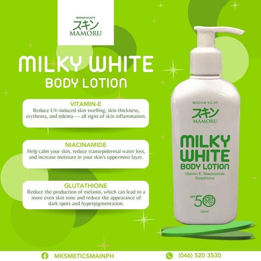 Madam kilay - Mamoru milky white body lotion spf50 -235ml