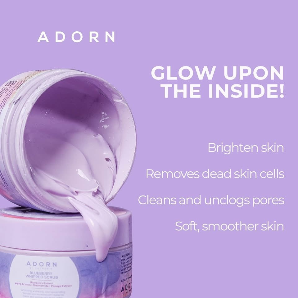 Adorn by. Calmskin Blueberry Whipped Scrub 250g