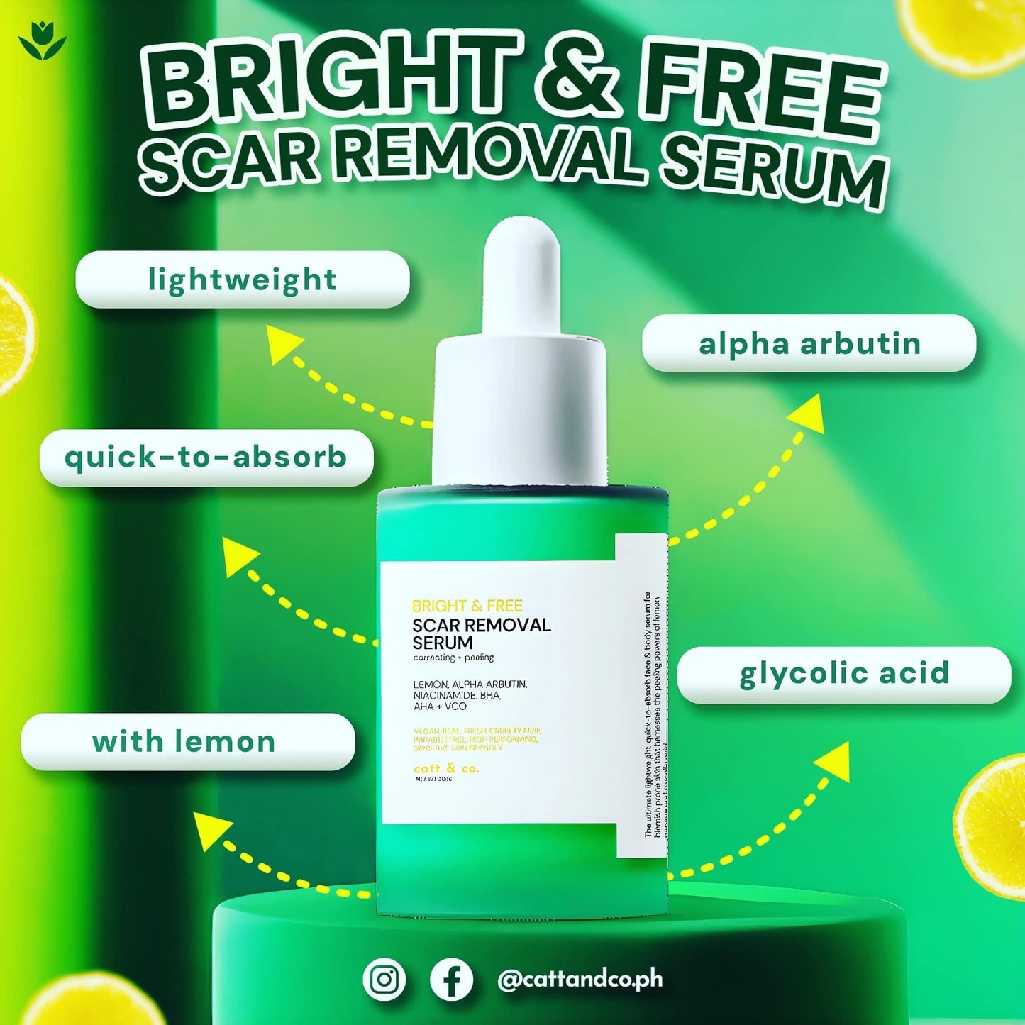 Catt & co. Scar Removal Serum 30ml