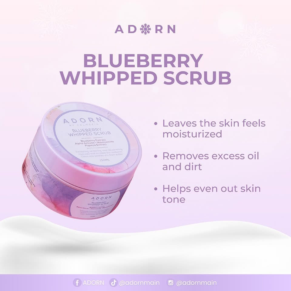Adorn by. Calmskin Blueberry Whipped Scrub 250g