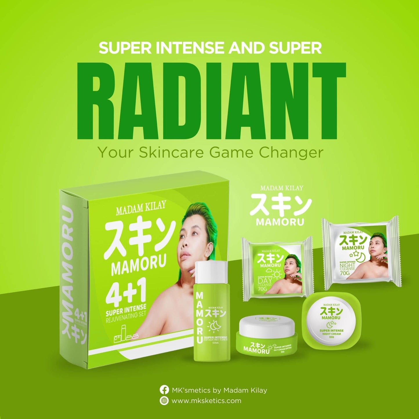 Madam kilay Mamoru 4 +1 super intense Rejuvenating set