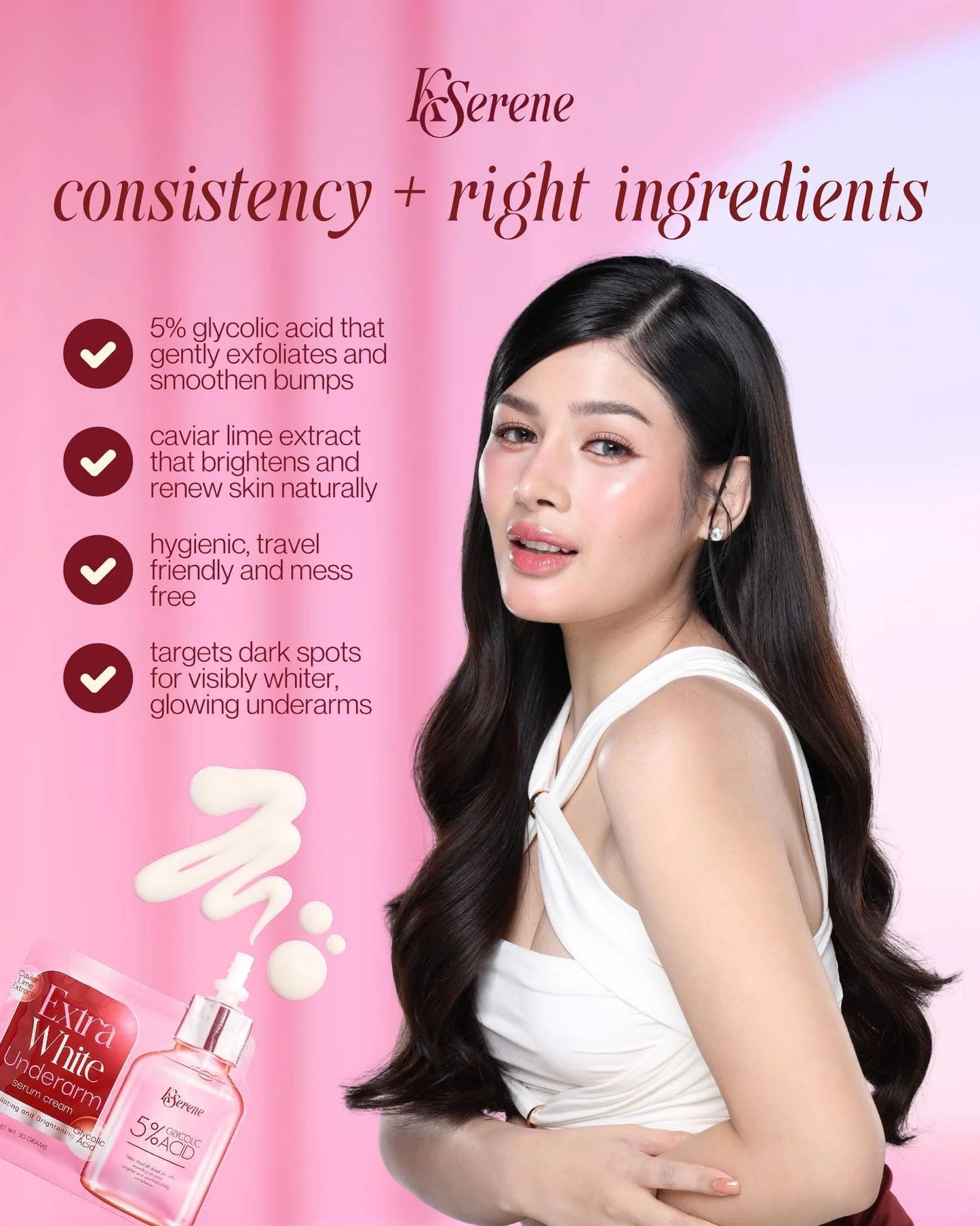 KSerene - Extra White Underarm Cream 30g