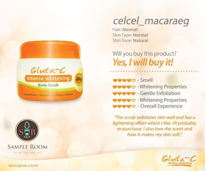 GLUTA C INTENSE WHITENING BODY SCRUB 250G