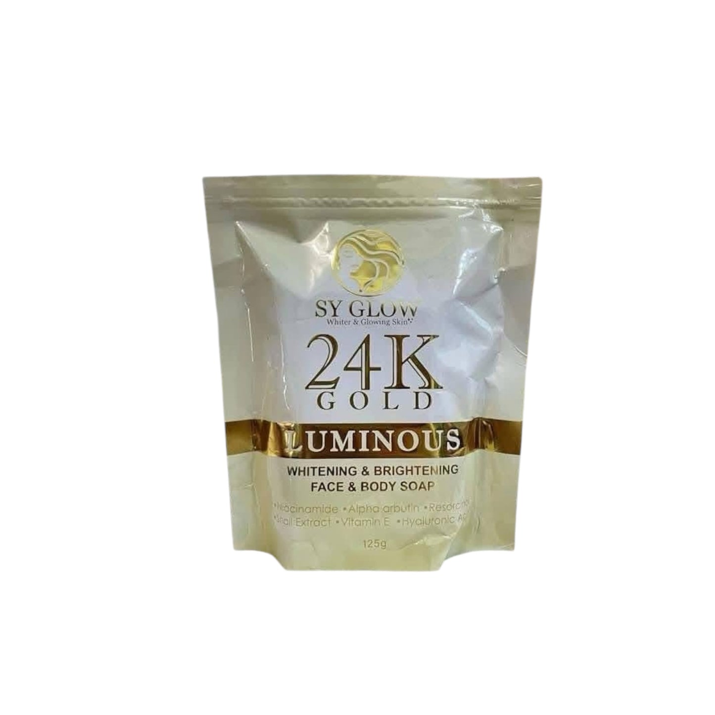 Sy Glow- 24k Gold Luminous whitening & Brightening Face & Body Soap 125g