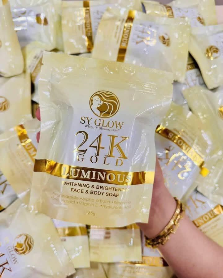 Sy Glow- 24k Gold Luminous whitening & Brightening Face & Body Soap 125g