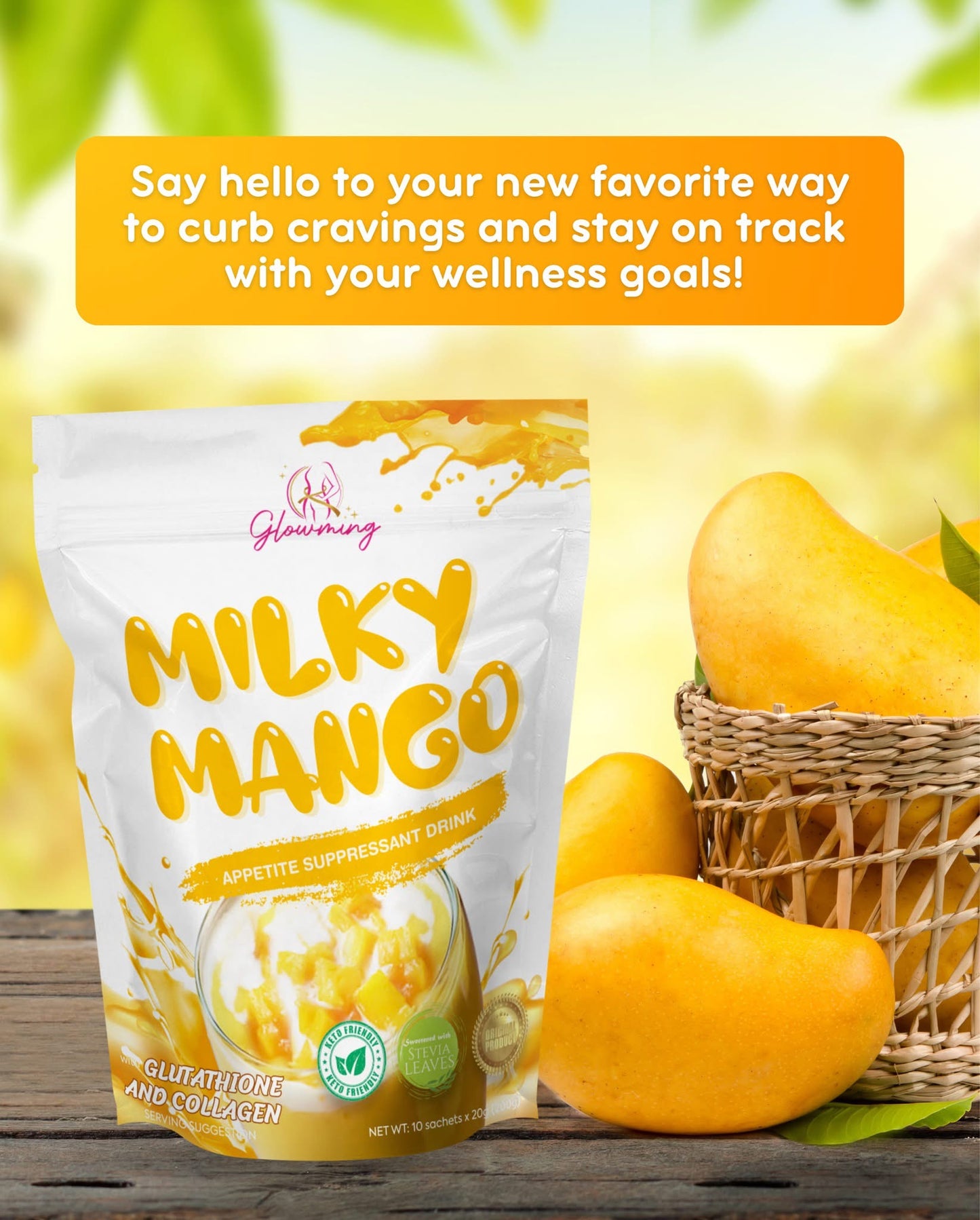 Cris cosmetics Glowming Shape- Milky Mango 10 x 20g