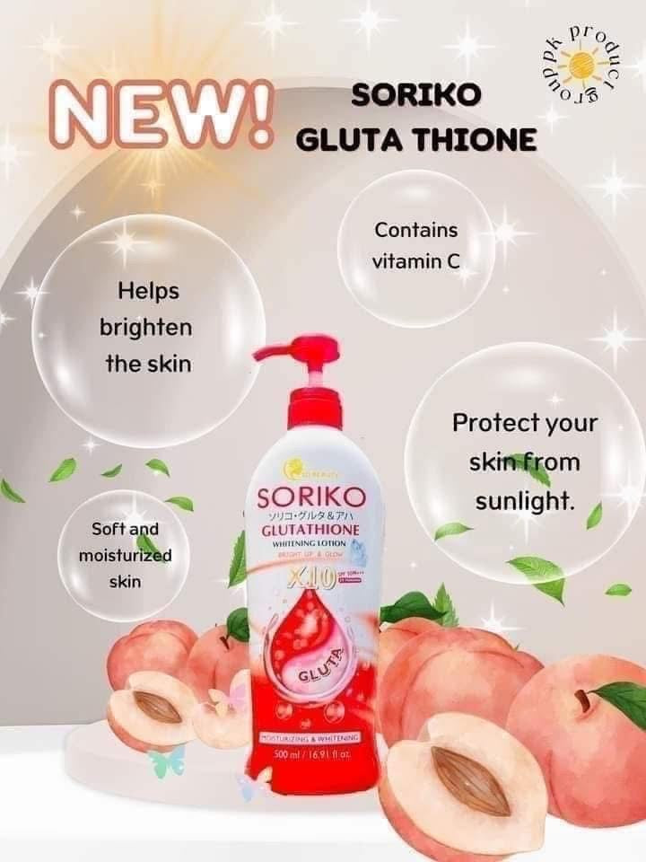 Soriko - Glutathione Whitening Lotion X10 Gluta SPF50 PA++ - 500ML