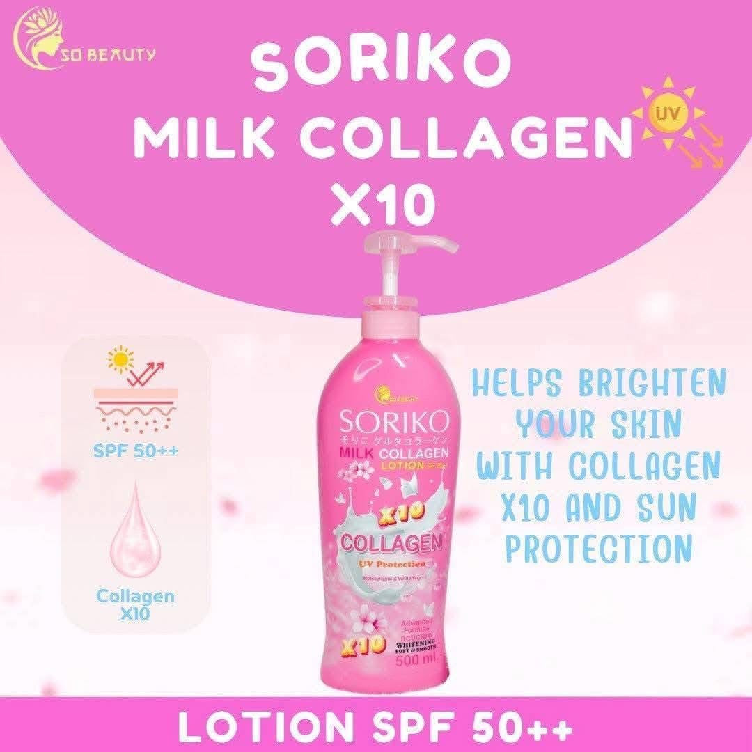 SORIKO - Milky Collagen With SPF 50 PA+++ -500ml
