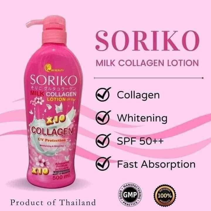 SORIKO - Milky Collagen With SPF 50 PA+++ -500ml