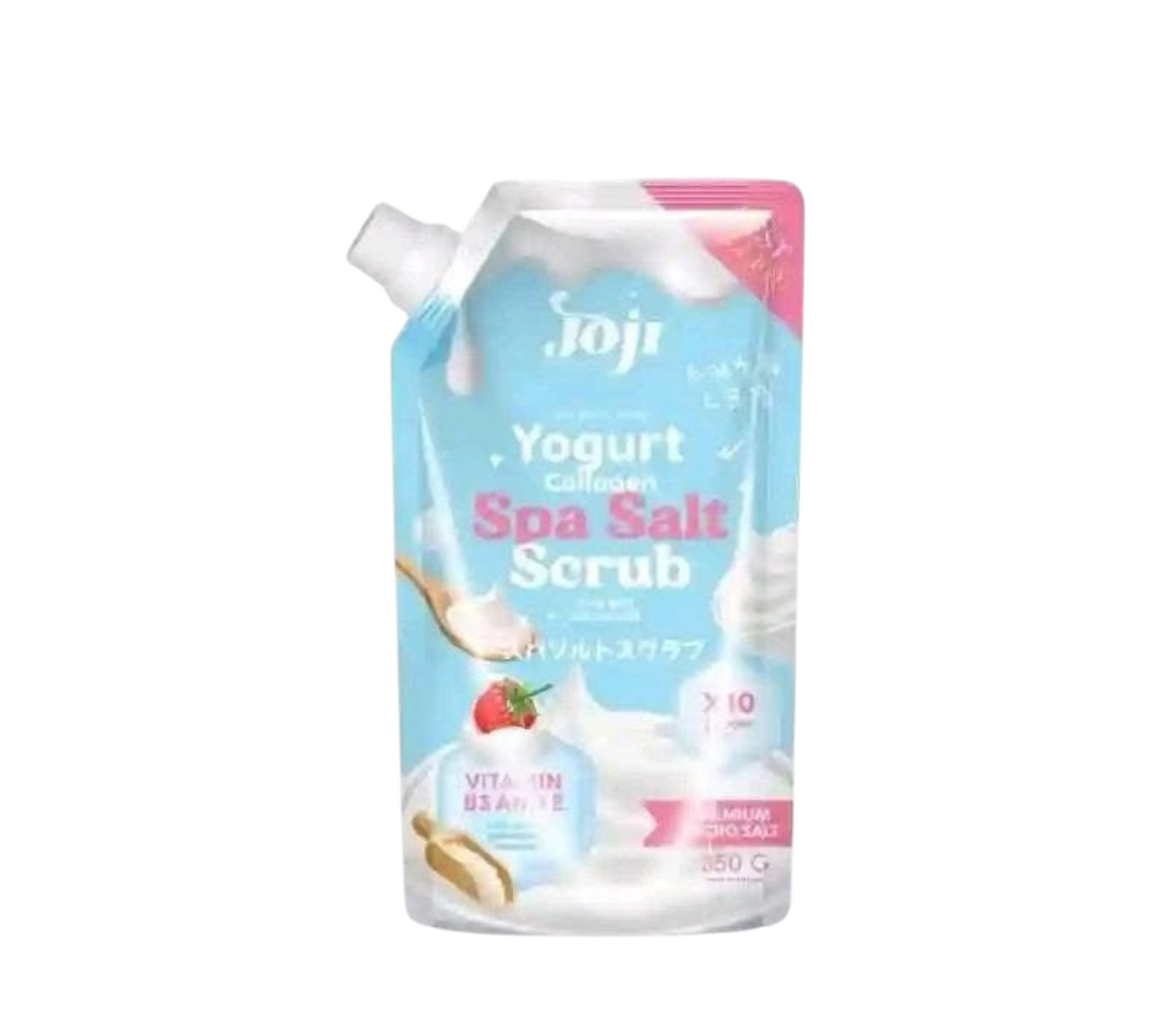 JOJI YOGURT COLLAGEN SPA SALT BODY SCRUB 350G