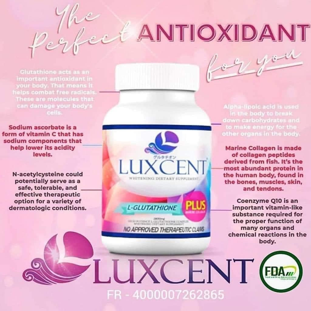 Luxcent Luminous Caps L- Glutathione + Marine collagen 60 capsul