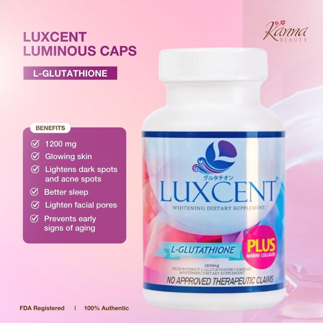 Luxcent Luminous Caps L- Glutathione + Marine collagen 60 capsul ROSYSKIN ESSENTIALS LLC Luxcent Luminous Caps L- Glutathione + Marine collagen 60 capsul ROSYSKIN ESSENTIALS LLC