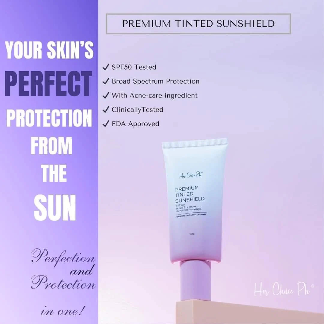 Her Choice Ph - Premium Tinted Sunshield SPF50 - 50g