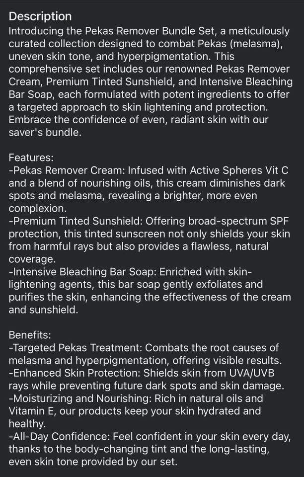 Her Choice Ph - Anti Melasma Set