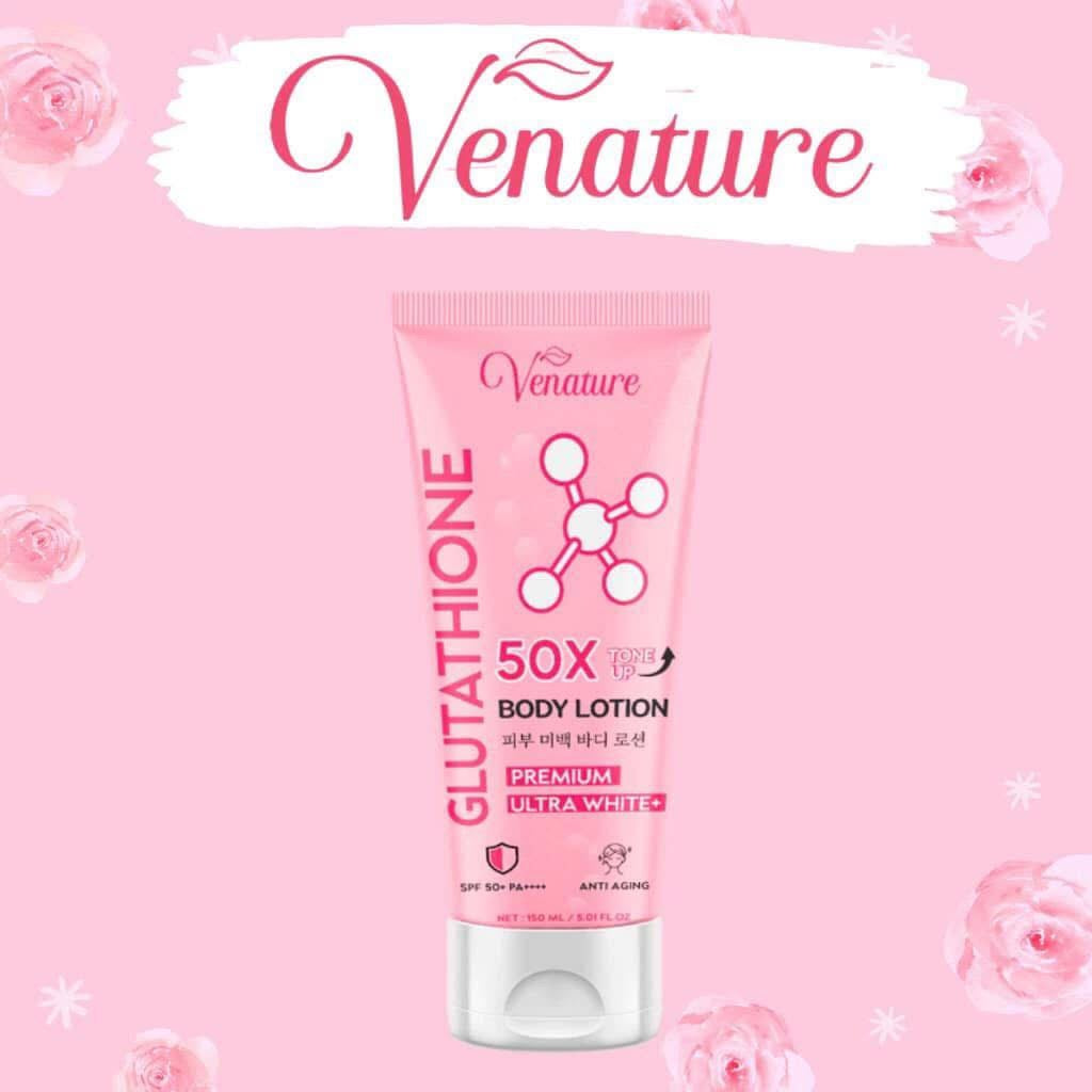 Venature - Glutathione 50X Whitening Body Lotion Premium Ultra white 150ml