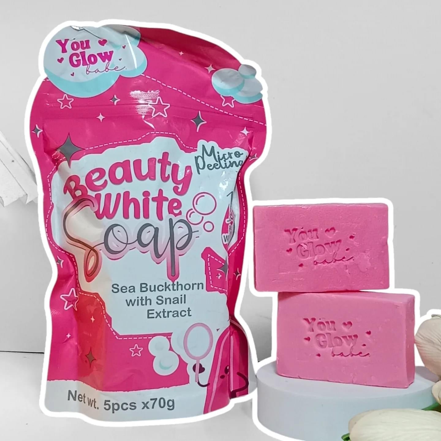 You glow babe -Beauty White soap / Sea Buckhorn with Snail Extract  (5x 70g)