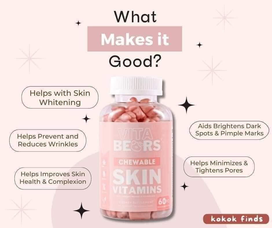 Vitabears -Skin Vitamins | 60 Gummies