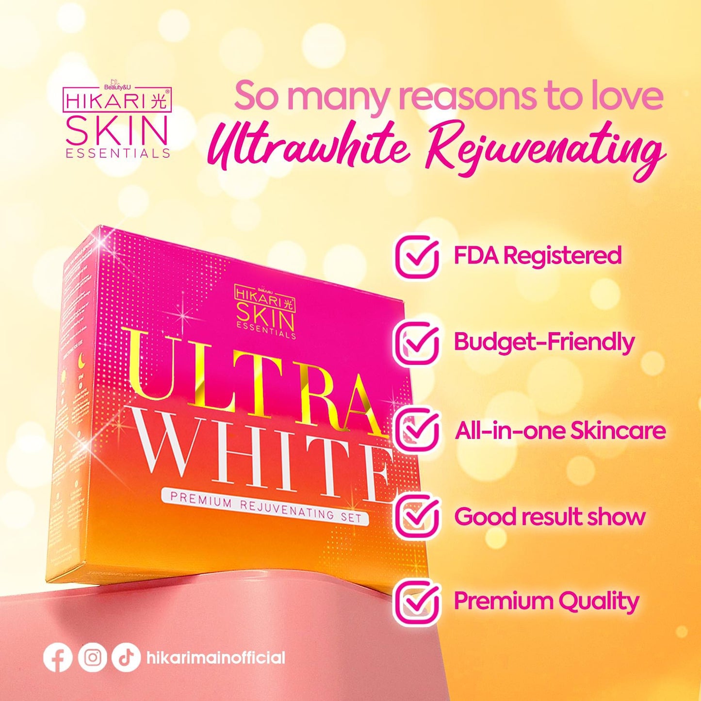 Hikari Skin- Ultra White Premium Rejuvenating set