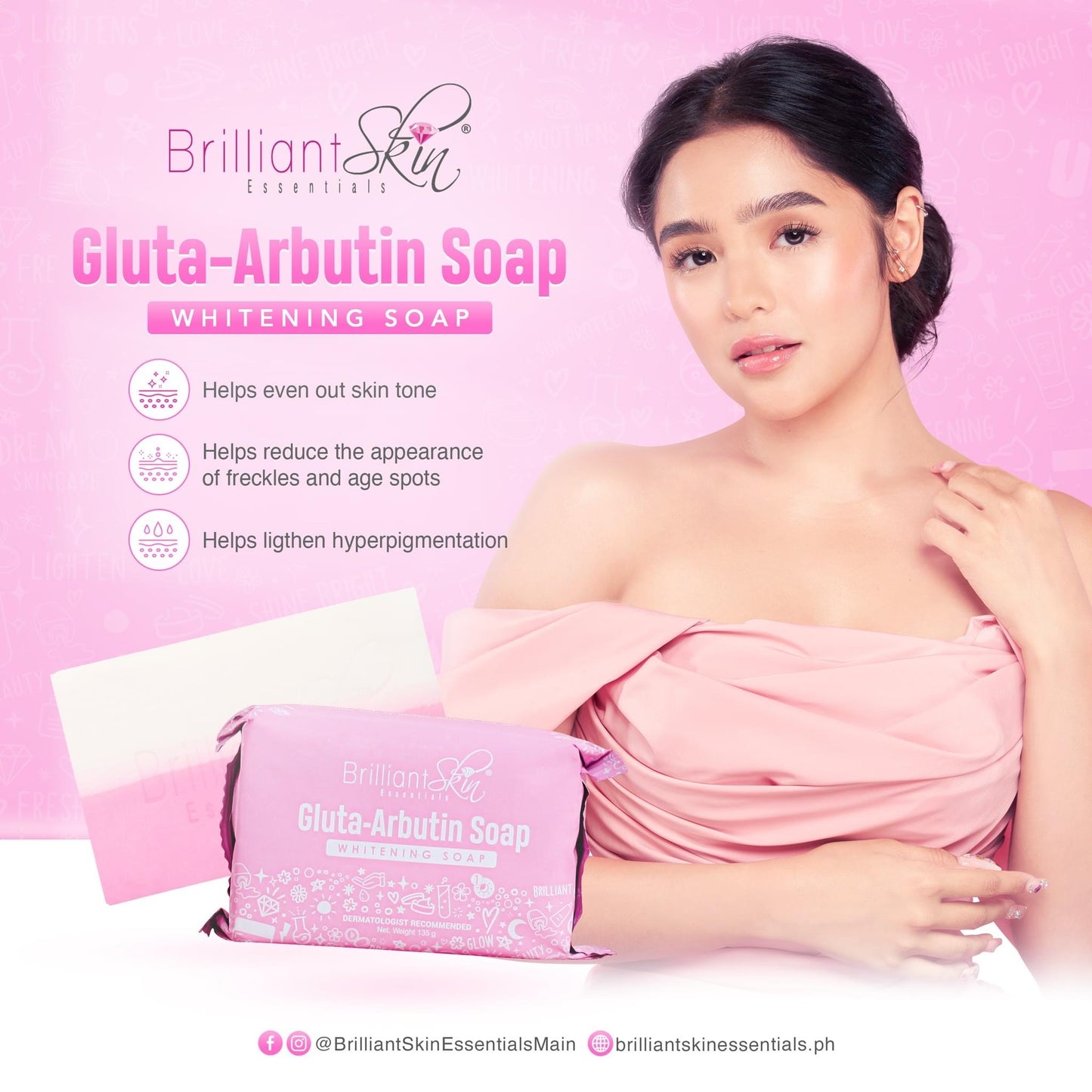 Brilliant Skin Gluta-Arbutin Soap Mini- 70g