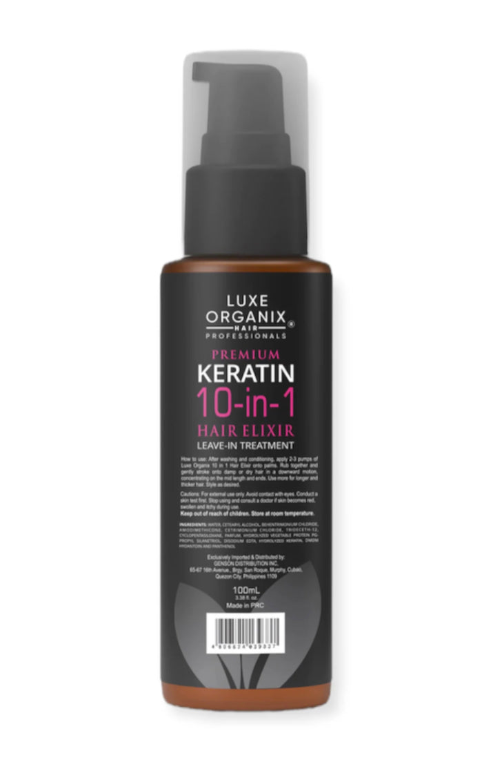 Luxe Organix Premium Keratin 10in1 Hair Elixir (Leave-in Conditioner) 100ml
