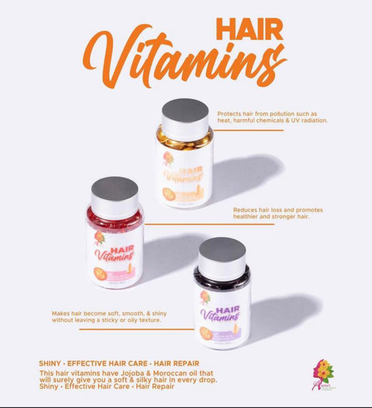 Hair Vitamins with Jojoba oil & Moroccan oil (30gel/bottle) - Shop Essential Skin Care Products online | Natural Organic skin care products | ROSYSKIN ESSENTIALS LLC