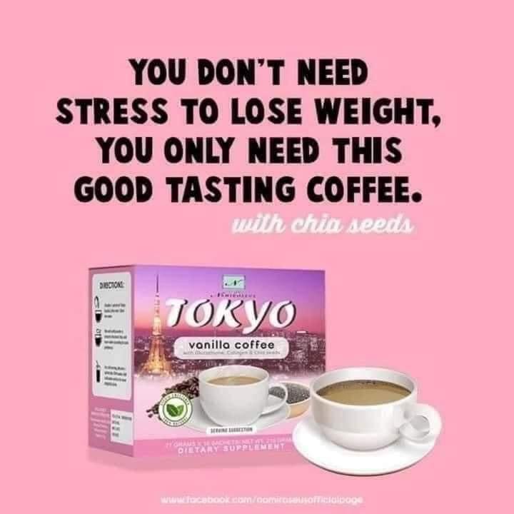 Tokyo Vanilla Coffee ~ NAMIROSEUS Slimming Coffee 10sachet | 21g - Shop Essential Skin Care Products online | Natural Organic skin care products | ROSYSKIN ESSENTIALS LLC