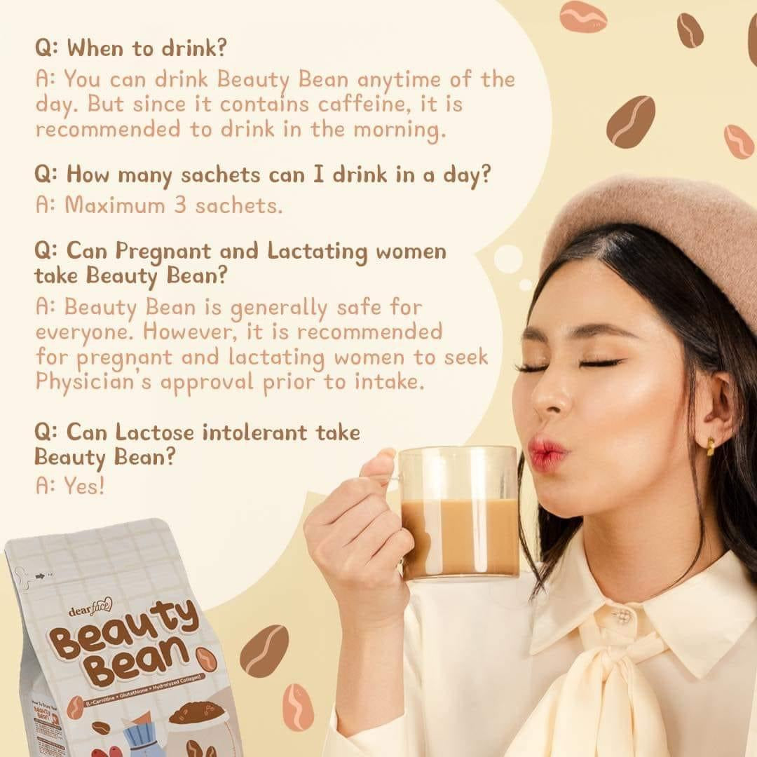 Dear Face Beauty milk Beauty Bean Premium Korean mocha coffee 180g