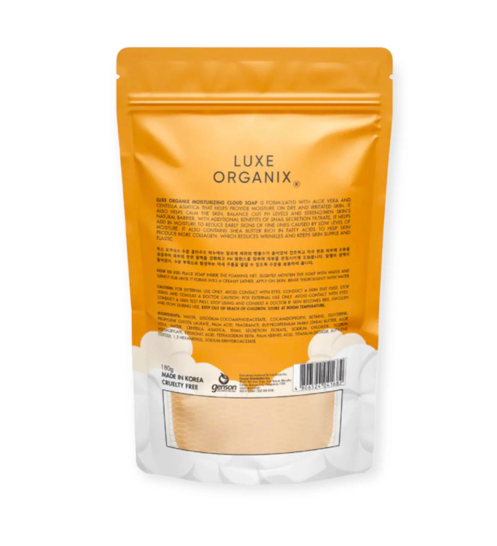 Luxe Organix - Aloe Vera & Snail Moisturizing Cloud Soap 180g