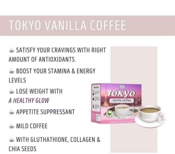 Tokyo Vanilla Coffee ~ NAMIROSEUS Slimming Coffee 10sachet | 21g - Shop Essential Skin Care Products online | Natural Organic skin care products | ROSYSKIN ESSENTIALS LLC