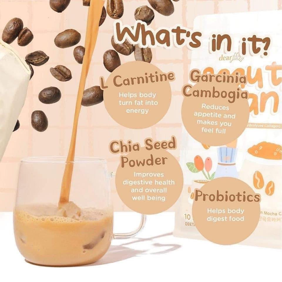 Dear Face Beauty milk Beauty Bean Premium Korean mocha coffee 180g