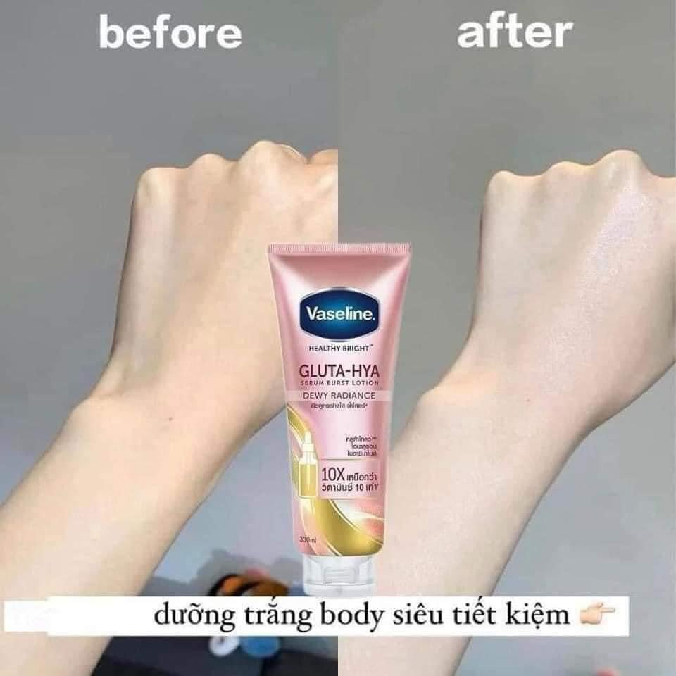 Vaseline Gluta- HYA Serum Dewey Radiance 10x Whitening Lotion 300ml