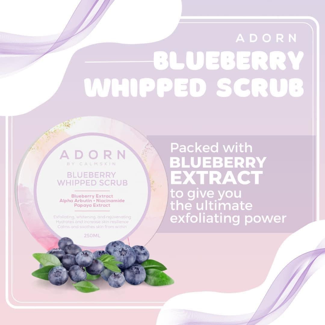 Adorn by. Calmskin Blueberry Whipped Scrub 250g