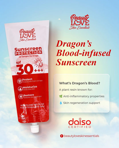 Beauty Love Sunscreen Protection w/sangre De Dragon spf30+++ - 50g