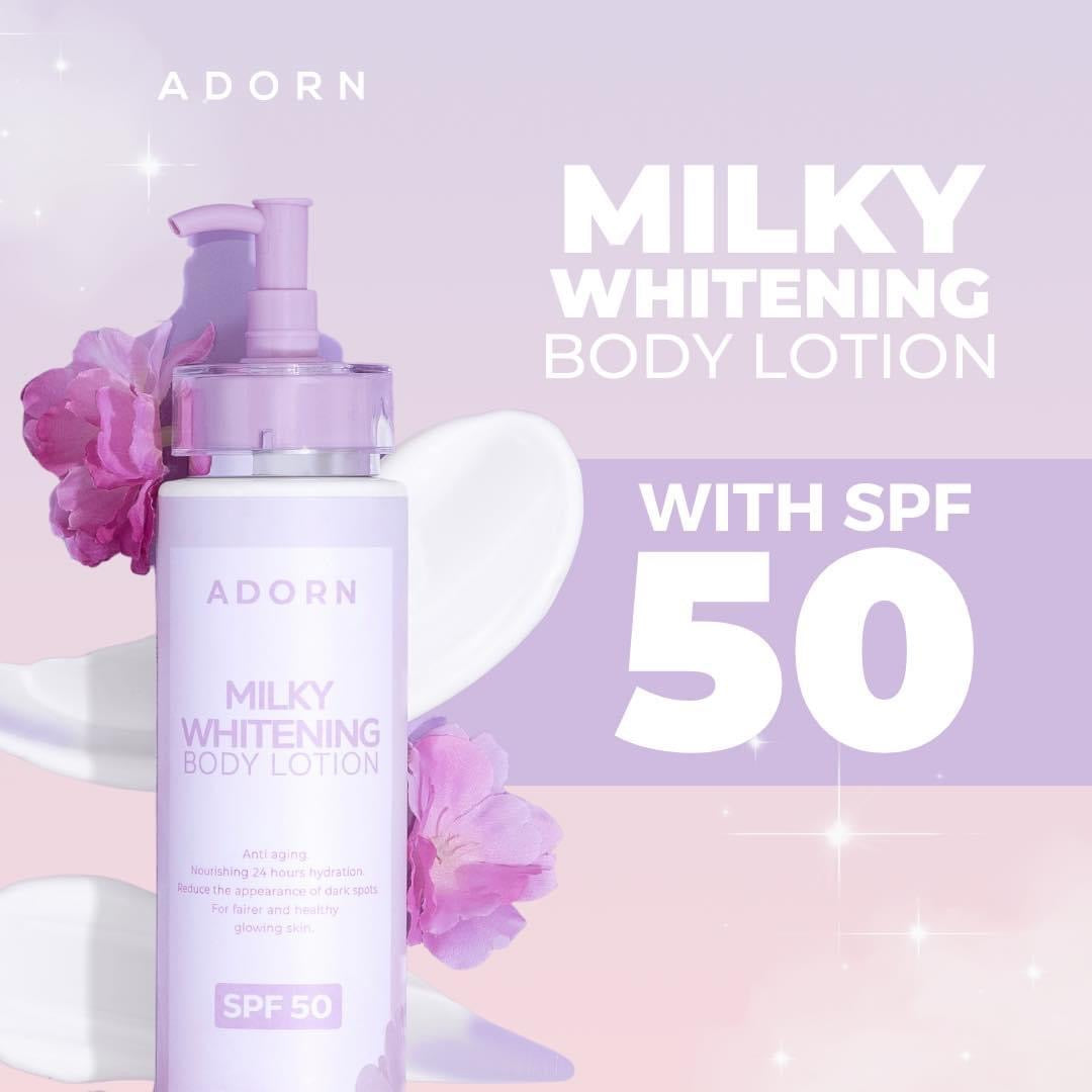 Adorn by. Calmskin - Milky Whitening Body Lotion SPF50 -200ML
