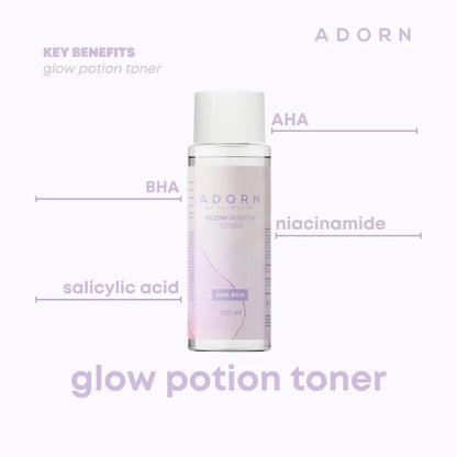 Adorn by. Calmskin Glow Potion Toner AHA/ BHA -120ML