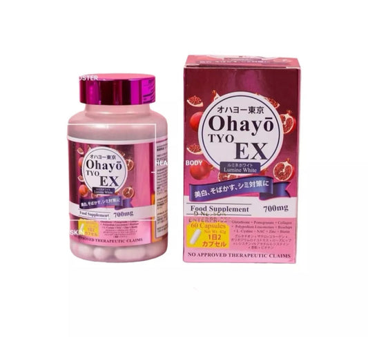 OHAYO TYO EX LUMINE WHITE GLUTATHIONE 700mg - 60 capsul