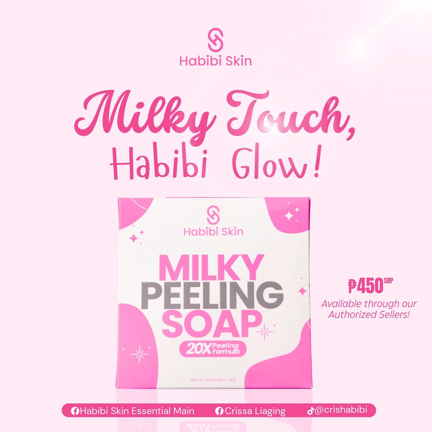 Habibi Skin - Milky Peeling soap (50g X 20PCS/ box)