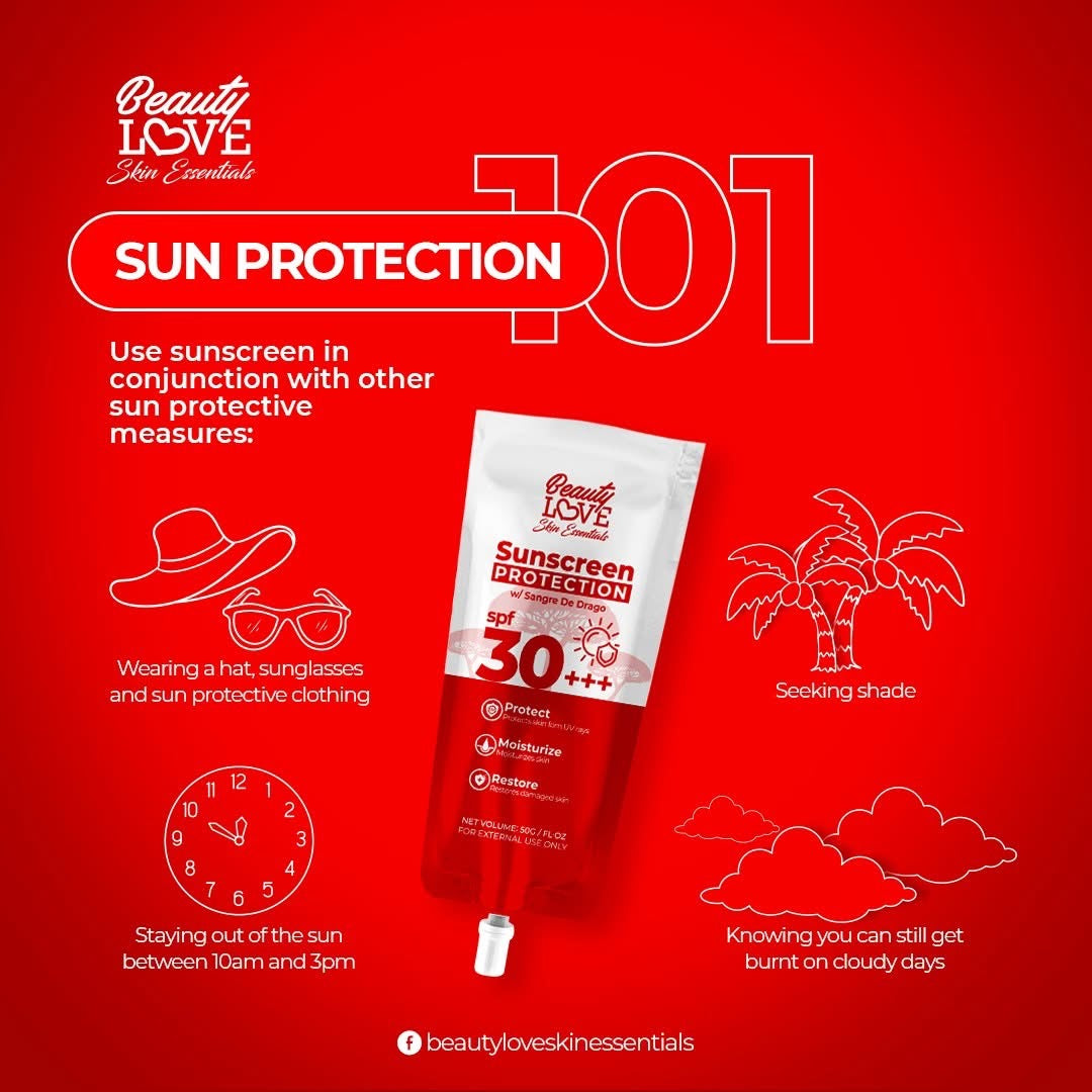 Beauty Love Sunscreen Protection w/sangre De Dragon spf30+++ - 50g