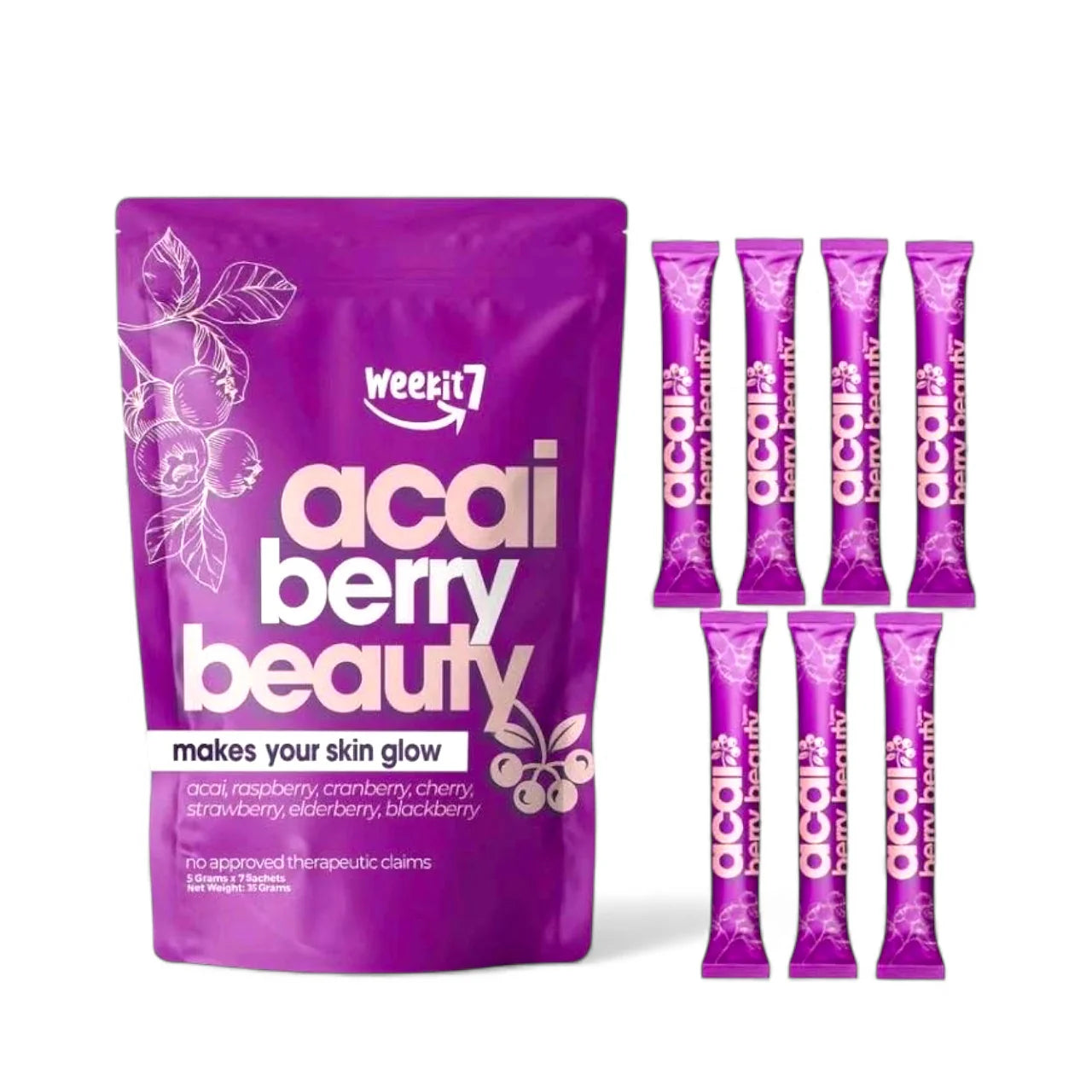 Weekit7 Açaí Berry Beauty -7 sachets x 35grams