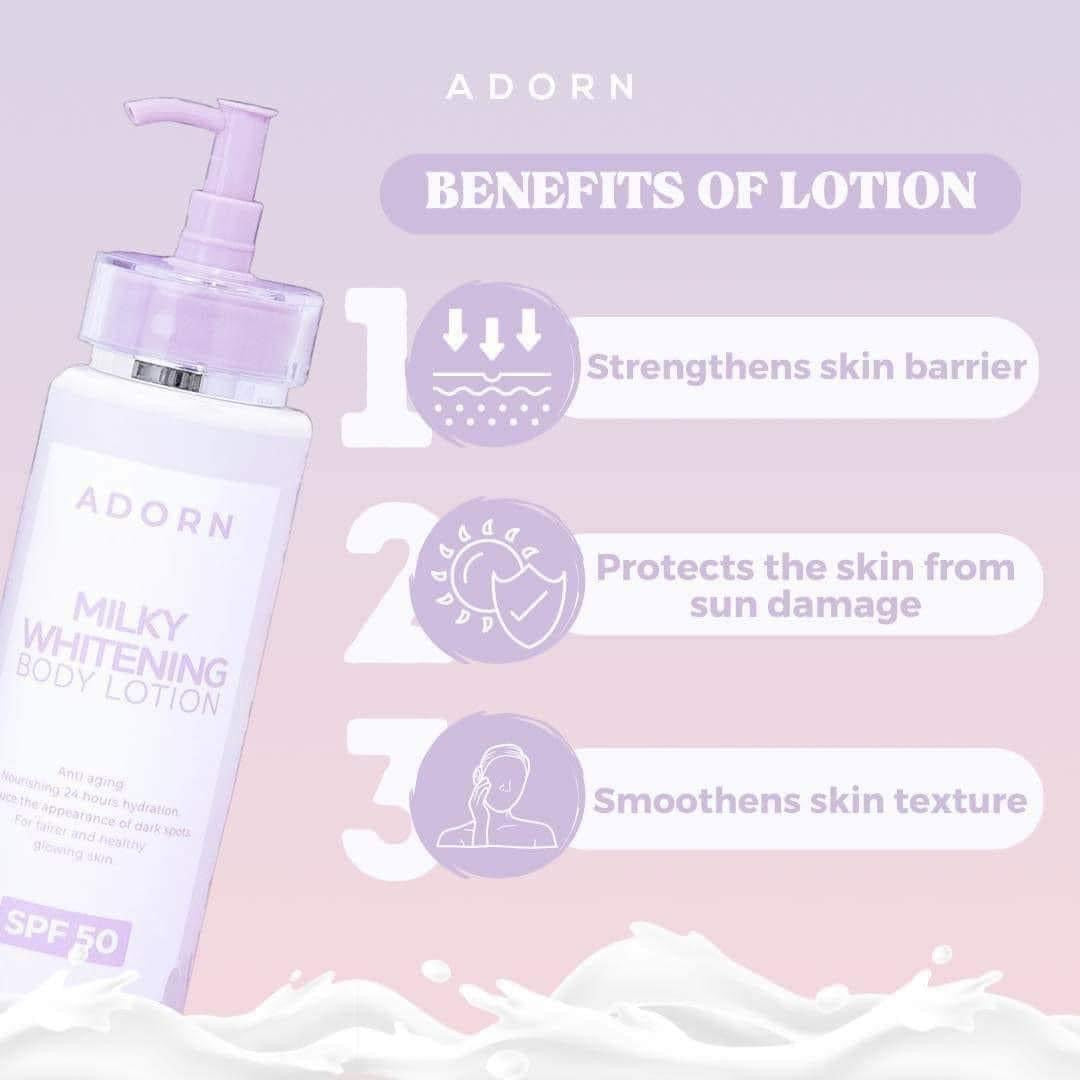 Adorn by. Calmskin - Milky Whitening Body Lotion SPF50 -200ML