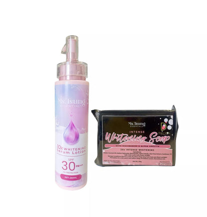 Ms tsung essentials Serum lotion & Whitening soap - BUNDLE