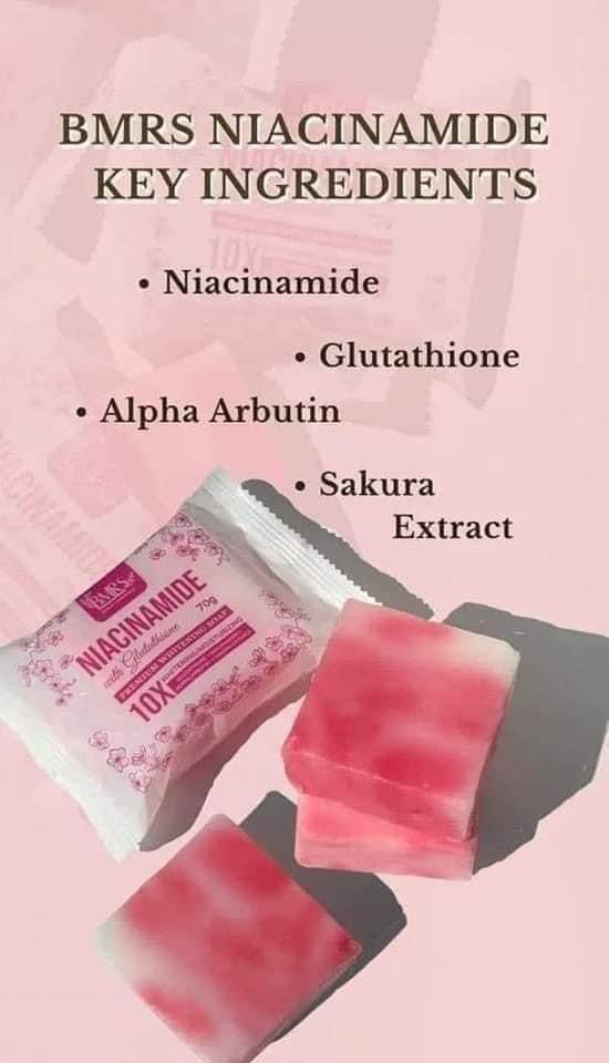 BMRS - NIACINAMIDE SOAP W/GLUTATHIONE 70g