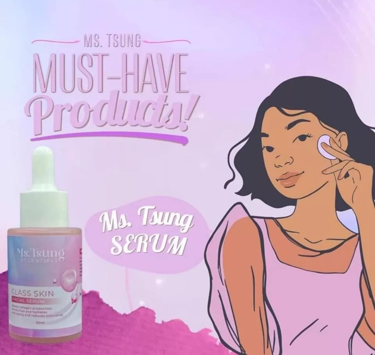 MS- TSUNG ESSENTIALS - GLASS SKIN FACIAL SERUM 30ML
