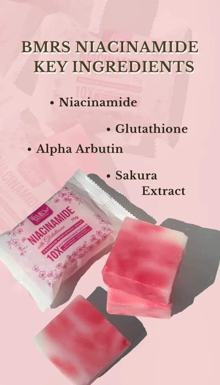 BMRS - NIACINAMIDE SOAP W/GLUTATHIONE 70g
