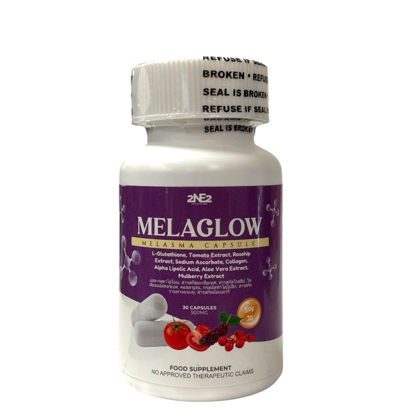 2NE2 Melaglow Melasma Capsul - Advance Melasma & Dark Spot Support Supplement - 30 capsules (500mg)