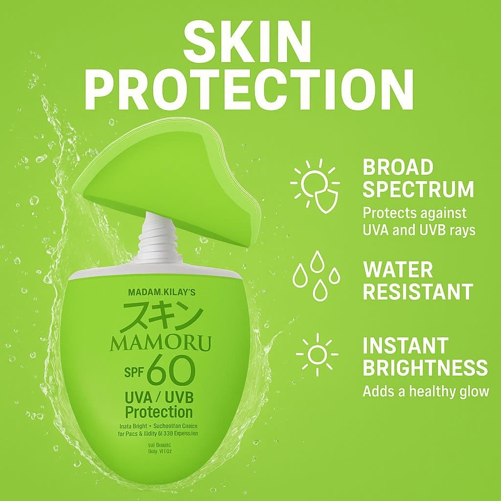 Madam kilay Mamoru UVA/UVB Protection Sunscreen SPF60 -50g